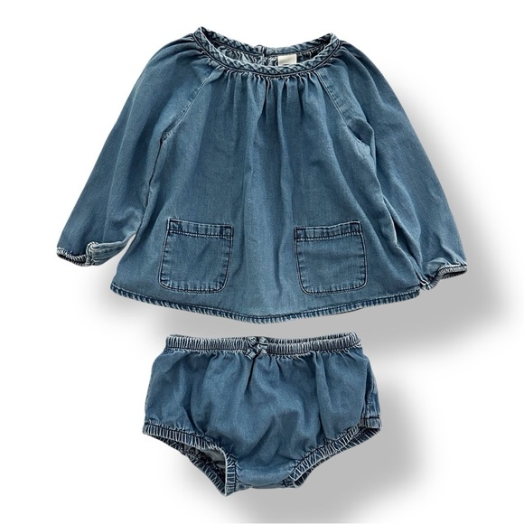 Old Navy Other - Old Navy | Two Piece Chambray Outfit (12-18 mos)